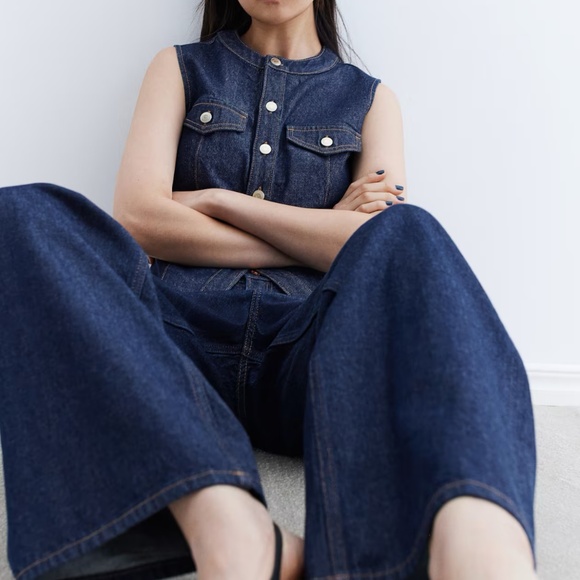 H&M Bleecker high rise wide leg jeans - Picture 6 of 10